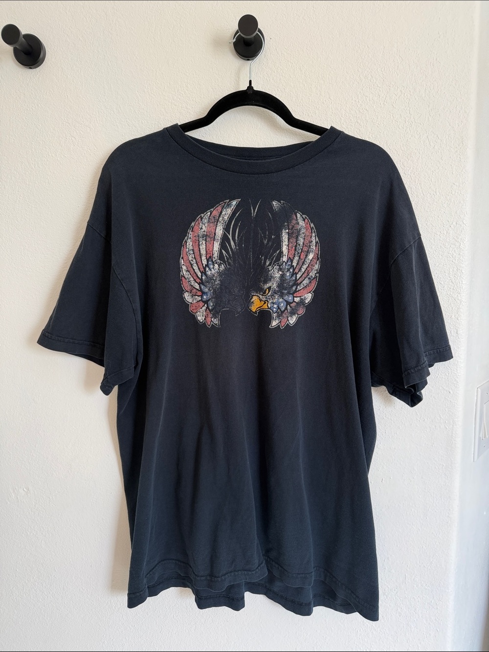 VTG / Vintage Style Biker Logo Eagle T Shirt